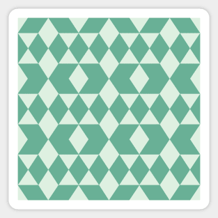 Green Kentucky Patchwork Pattern Sticker